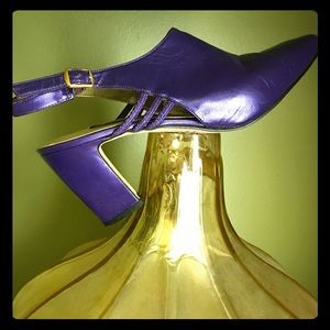 J RENEE woman 2"inch heel purple shoe beautiful